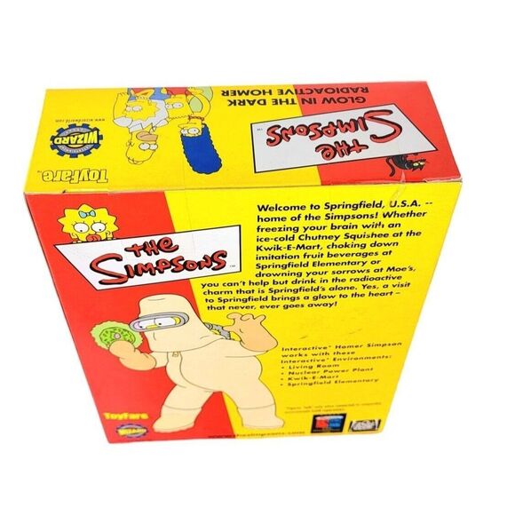 Vintage Simpsons Glow In The Dark Radioactive Homer Wizard World ToyFare Sealed - Picture 4 of 7